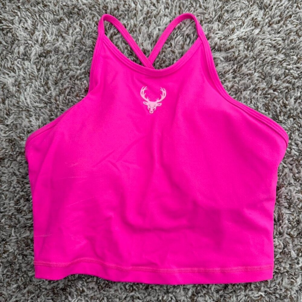Bucked Up Women's pink workout top